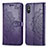 Leather Case Stands Fashionable Pattern Flip Cover Holder for Xiaomi Redmi 9A Purple