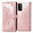 Leather Case Stands Fashionable Pattern Flip Cover Holder for Xiaomi Redmi 9T 4G Rose Gold