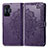 Leather Case Stands Fashionable Pattern Flip Cover Holder for Xiaomi Redmi K50 Gaming 5G Purple