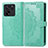 Leather Case Stands Fashionable Pattern Flip Cover Holder for Xiaomi Redmi K60 Ultra 5G Green