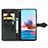 Leather Case Stands Fashionable Pattern Flip Cover Holder for Xiaomi Redmi Note 10 4G