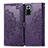 Leather Case Stands Fashionable Pattern Flip Cover Holder for Xiaomi Redmi Note 10 Pro 4G Purple