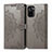 Leather Case Stands Fashionable Pattern Flip Cover Holder for Xiaomi Redmi Note 11 SE India 4G