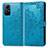 Leather Case Stands Fashionable Pattern Flip Cover Holder for Xiaomi Redmi Note 12S Blue