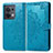 Leather Case Stands Fashionable Pattern Flip Cover Holder for Xiaomi Redmi Note 13 5G Blue