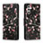 Leather Case Stands Fashionable Pattern Flip Cover Holder H01X for Samsung Galaxy A04s Black