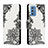 Leather Case Stands Fashionable Pattern Flip Cover Holder H01X for Samsung Galaxy M52 5G