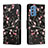 Leather Case Stands Fashionable Pattern Flip Cover Holder H01X for Samsung Galaxy M52 5G