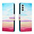 Leather Case Stands Fashionable Pattern Flip Cover Holder H02X for Samsung Galaxy A04s Colorful