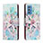 Leather Case Stands Fashionable Pattern Flip Cover Holder H02X for Samsung Galaxy M52 5G