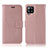 Leather Case Stands Fashionable Pattern Flip Cover Holder JX1 for Samsung Galaxy A22 4G Rose Gold