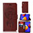 Leather Case Stands Fashionable Pattern Flip Cover Holder JX1 for Samsung Galaxy M01 Core