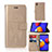 Leather Case Stands Fashionable Pattern Flip Cover Holder JX1 for Samsung Galaxy M01 Core