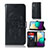 Leather Case Stands Fashionable Pattern Flip Cover Holder JX1 for Samsung Galaxy M02
