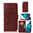 Leather Case Stands Fashionable Pattern Flip Cover Holder JX1 for Samsung Galaxy S20 FE (2022) 5G