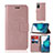 Leather Case Stands Fashionable Pattern Flip Cover Holder JX1 for Samsung Galaxy S20 FE (2022) 5G