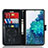 Leather Case Stands Fashionable Pattern Flip Cover Holder JX1 for Samsung Galaxy S20 FE (2022) 5G