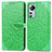 Leather Case Stands Fashionable Pattern Flip Cover Holder L02 for Xiaomi Mi 12 Lite 5G Green