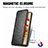 Leather Case Stands Fashionable Pattern Flip Cover Holder S01D for Google Pixel 6 5G