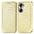 Leather Case Stands Fashionable Pattern Flip Cover Holder S01D for Huawei Honor 60 5G