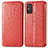 Leather Case Stands Fashionable Pattern Flip Cover Holder S01D for Huawei Honor X10 Max 5G Red