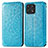 Leather Case Stands Fashionable Pattern Flip Cover Holder S01D for Huawei Honor X30i Blue