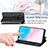 Leather Case Stands Fashionable Pattern Flip Cover Holder S01D for Huawei Nova 8i