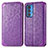 Leather Case Stands Fashionable Pattern Flip Cover Holder S01D for Motorola Moto Edge 20 Pro 5G