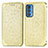 Leather Case Stands Fashionable Pattern Flip Cover Holder S01D for Motorola Moto Edge 20 Pro 5G