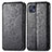 Leather Case Stands Fashionable Pattern Flip Cover Holder S01D for Motorola Moto G50 5G Black