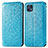 Leather Case Stands Fashionable Pattern Flip Cover Holder S01D for Motorola Moto G50 5G Blue