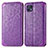 Leather Case Stands Fashionable Pattern Flip Cover Holder S01D for Motorola Moto G50 5G Purple