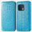 Leather Case Stands Fashionable Pattern Flip Cover Holder S01D for OnePlus 10 Pro 5G Blue