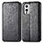 Leather Case Stands Fashionable Pattern Flip Cover Holder S01D for OnePlus 9 5G