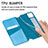 Leather Case Stands Fashionable Pattern Flip Cover Holder S01D for OnePlus 9 Pro 5G