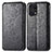 Leather Case Stands Fashionable Pattern Flip Cover Holder S01D for Oppo Find X5 Pro 5G Black