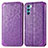 Leather Case Stands Fashionable Pattern Flip Cover Holder S01D for Oppo K9 Pro 5G