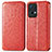 Leather Case Stands Fashionable Pattern Flip Cover Holder S01D for Oppo Reno7 Pro 5G Red