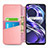 Leather Case Stands Fashionable Pattern Flip Cover Holder S01D for Realme 8i