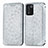 Leather Case Stands Fashionable Pattern Flip Cover Holder S01D for Realme Q3s 5G