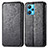 Leather Case Stands Fashionable Pattern Flip Cover Holder S01D for Realme V25 5G