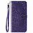 Leather Case Stands Fashionable Pattern Flip Cover Holder S01D for Samsung Galaxy A02