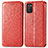 Leather Case Stands Fashionable Pattern Flip Cover Holder S01D for Samsung Galaxy A03s Red