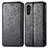 Leather Case Stands Fashionable Pattern Flip Cover Holder S01D for Samsung Galaxy A13 5G Black