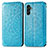 Leather Case Stands Fashionable Pattern Flip Cover Holder S01D for Samsung Galaxy A13 5G Blue