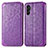 Leather Case Stands Fashionable Pattern Flip Cover Holder S01D for Samsung Galaxy A13 5G Purple