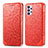 Leather Case Stands Fashionable Pattern Flip Cover Holder S01D for Samsung Galaxy A32 4G