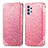 Leather Case Stands Fashionable Pattern Flip Cover Holder S01D for Samsung Galaxy A32 4G