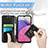 Leather Case Stands Fashionable Pattern Flip Cover Holder S01D for Samsung Galaxy A33 5G