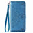 Leather Case Stands Fashionable Pattern Flip Cover Holder S01D for Samsung Galaxy M02